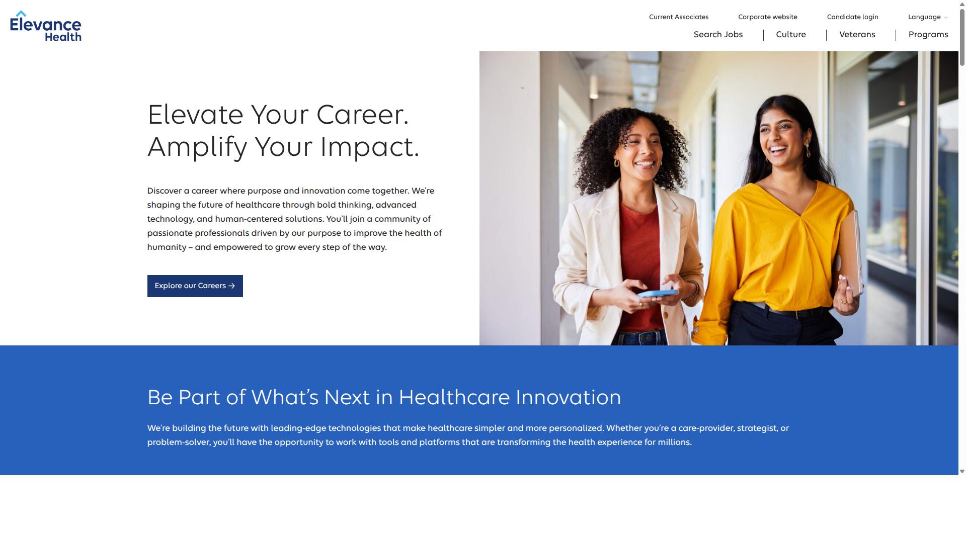 Elevance Health website